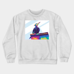 cool pop art birds Crewneck Sweatshirt